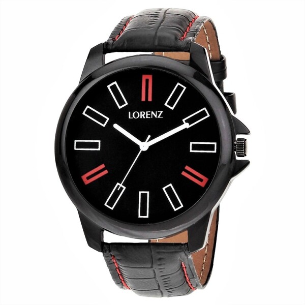 Lorenz Men's PU Leather Analog Watch