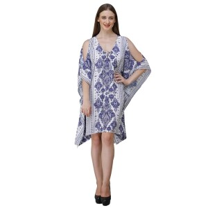 Women's Georgette Digital Print Kaftan Dress